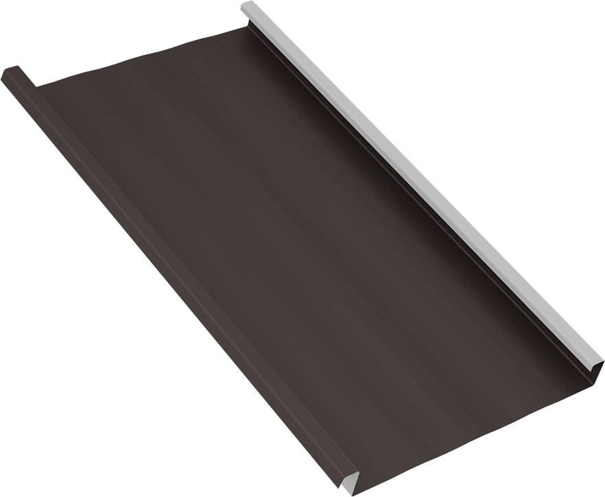 1 - SpanSeam - 16in - Striated - Dark Bronze - Angled