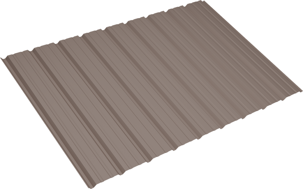 Reversed PBR Panel in Pebble, Three Panels Lapped (Note: No Fasteners Shown)