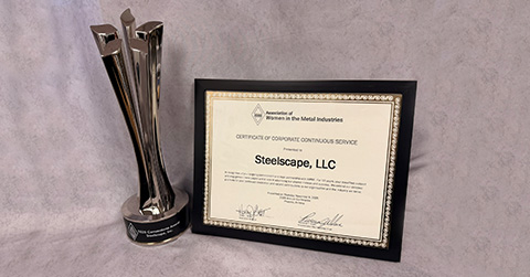 Steelscape Receives 2025 AWMI Cornerstone Award
