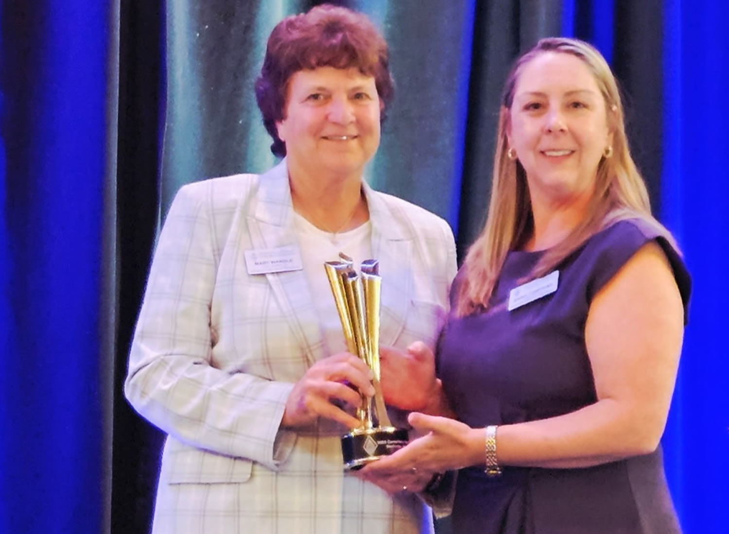 Accepting the Cornerstone Award 2025